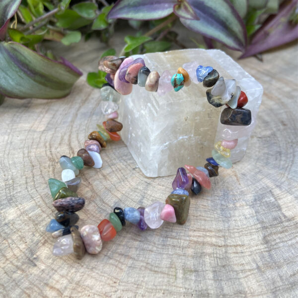 Pulseira de Cascalho Variado - Energizante