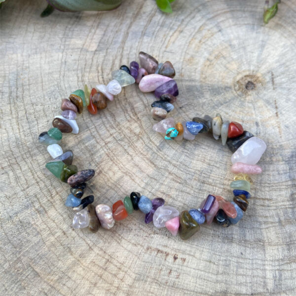 Pulseira de Cascalho Variado - Energizante