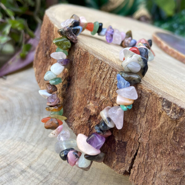 Pulseira de Cascalho Variado - Energizante