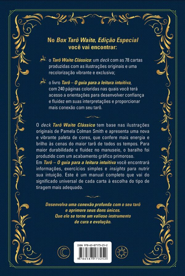Tarô Waite Edição Especial: livro ilustrado do Tarot para leitura intuitiva: Acompanha Tarô Waite (78 cartas ilustradas por Pamela Colman Smith) - Imagem 2