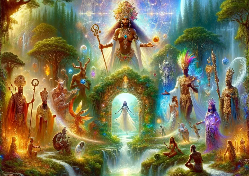 Orixas Sabedoria Ancestral no Caminho Espiritual universo